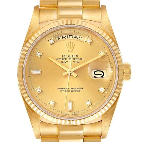 mens yellow gold rolex president|rolex gold presidential watch price.